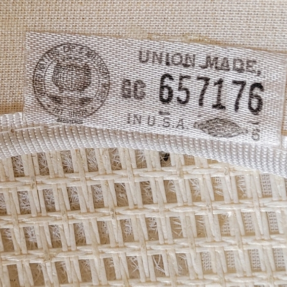 Vintage Ladies White Skull Cap with Face Netting Union Made in USA - Picture 6 of 6